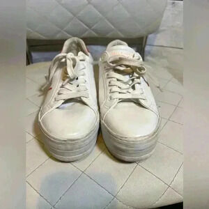 Tommy Hilfiger Brie Platform Women’s 8 Sneakers White/Pnk